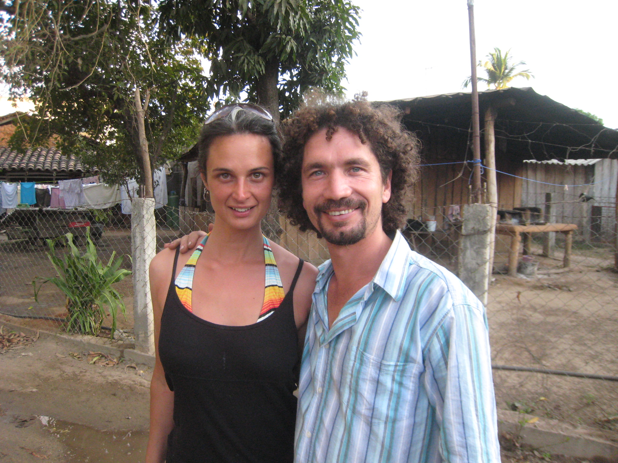 Julia with Odin at Playa Viva