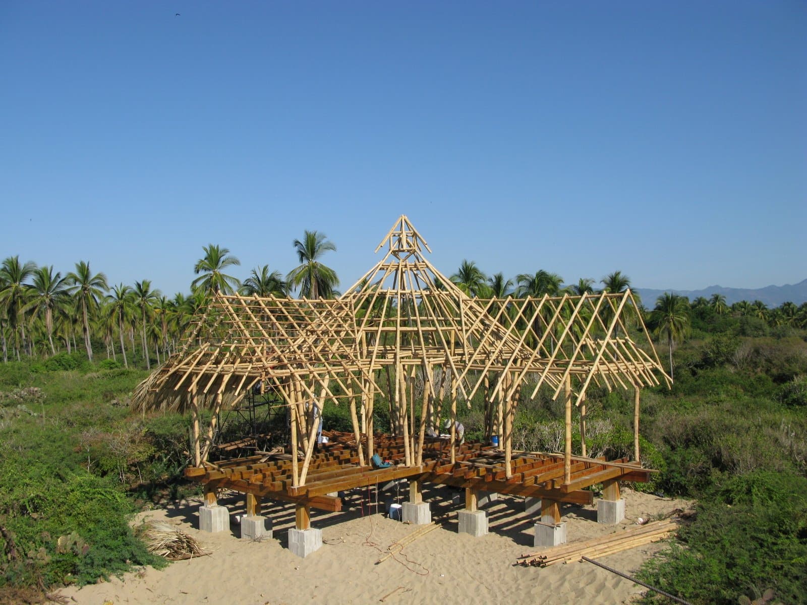 one-bedroom casita bamboo frame finished